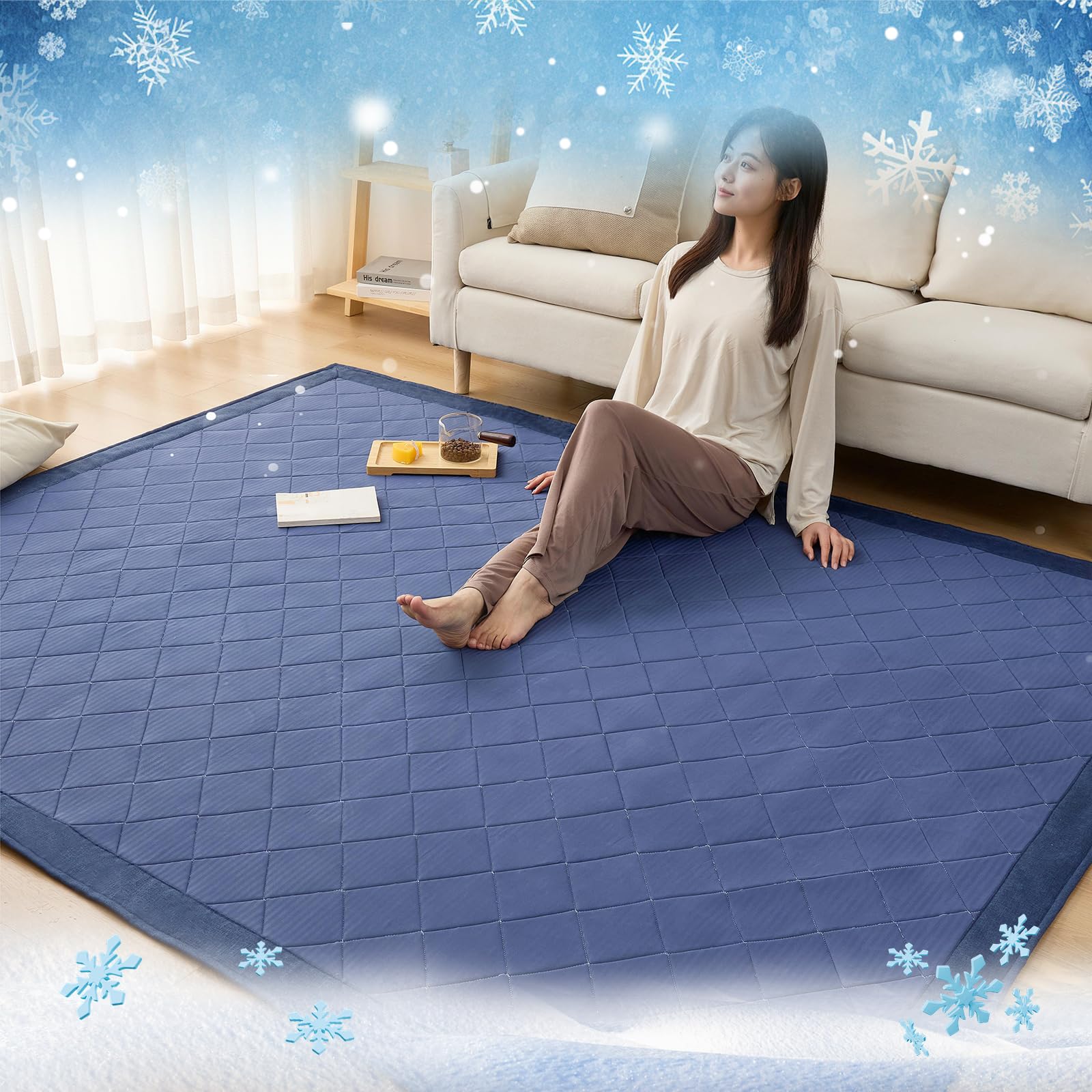 Amazon | Matdeco カーペット 夏用 ラグマット 接触冷感 ひんやり ラグ